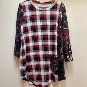Westbound Plaid Top